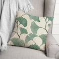 thumbnail image 3 of Creative Products Watercolor Green Gingko 16 x 16 Spun Poly Pillow, 3 of 3