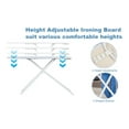 thumbnail image 5 of Ironing Board, Full-Size Foldable Ironing Board, Foldable Household Ironing Board, Extended Ironing Board Outside with Heat-Resistant Cover (42 inch), 5 of 9