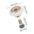 thumbnail image 2 of unbranded 4Ud Rodamientos Para Puertas De Ducha Con Plana Para Compatible Con Puertas De Vidrio Deslizantes, 2 of 6