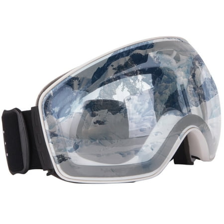 C.F.GOGGLE Professional Ski Goggles Outdoor Sport Anti-fog Windproof Snow Snowboard Double Lens Winter Sports Goggle with Glasses Box Red, Black, Blue