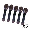 thumbnail image 1 of 2x 5 Piezas de Cerradura de Seguridad para Cajones Flexibles, Protector de Seguridad para , Paño de Bloqueo para Armario Infantil para Puertas 2 piezas, 1 of 8