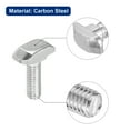 thumbnail image 4 of Uxcell M6x20mm T Slot Drop-in Bolt, 40Pack Hammer Head T-Bolt T Shape Stud Sliding Screw for 30 Series, 4 of 6