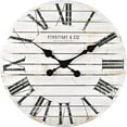 thumbnail image 2 of FirsTime 10066 Shiplap Wall Clock, White, 2 of 4