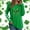 03 Army Green, variant on YueHuiYing Women's St. Patricks Day Loose Fit Sweatshirt Irish Clover Print Long Sleeve Pullover Shamrock Round Neck Shirt Tops