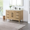 thumbnail image 3 of Laurel 48" Wood Vanity in Weathered Fir Calacatta White Quartz Top no Mirror, 3 of 13