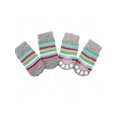 thumbnail image 2 of 4pcs Soft Plush Cute Patterned Pet Socks With Non-Slip Bottom, 2 of 4