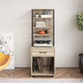 thumbnail image 3 of Ameriwood Home Mason Tall Turntable Stand in Golden Oak, 3 of 7