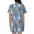 thumbnail image 4 of Womens Pajama Sets With Pocket, Llamas And Cactus Lounge Sets Short Sleeve Sleepwear PJ Sets for Women, 4 of 6