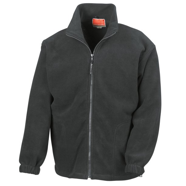 Result - Chaqueta polar antibolas con cremallera completa modelo Active para hombre (Negro)