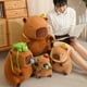 thumbnail image 5 of Bonita mochila de tortuga Capybara Snotty con moco Nasal estirable, simulación de animales, decoración de cabeza de fruta esponjosa, regalo de pan, 5 of 5