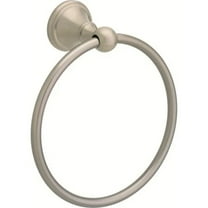 Delta Crestfield Wall Mount Round Closed Towel Ring Bath Hardware Accessory in Brushed Nickel