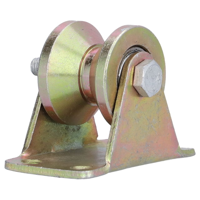 32mm V-Type Pulley, Deep Groove Rope Guide Wheel, Heavy Duty Metal Rope Rail Wheel For Industrial Use