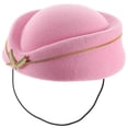 thumbnail image 3 of Stewardess Hat Flight Attendant Costume Decor Airplane Hostess Hat Cosplay Uniform Hat, 3 of 4