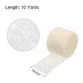 thumbnail image 2 of Unique Bargains Lace Trim 10 Yards 2 Inch Flower Elastic Lace Ribbons for Package Decoration Wedding Headbands Beige, 2 of 5
