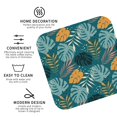 thumbnail image 3 of Vsdgher Tropical Leaves Leather Coasters for Drinks, Durable Drink Coasters 4 Set for Tabletop Protection, Luxurious Home Décor and Housewarming Gift ( {designName})Square, 3 of 6