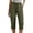 Green, variant on BUIGTTKLOP Women Cotton Linen Capri Pants Summer Wide Leg Cropped Lounge Pants Drawstring High Wasited Beach Capris