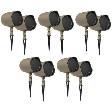 (10) JBL GSF6-TN 6.5" Landscape Ground Stake/Wall 70v Commercial Speakers+Amp