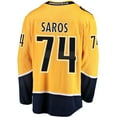 thumbnail image 3 of Men's Fanatics Juuse Saros Gold Nashville Predators Breakaway Player Jersey, 3 of 7