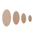 thumbnail image 3 of Virutas de madera ovaladas YONGSHENG 10/20/30 Uds manualidades de arte color de madera, 3 of 5