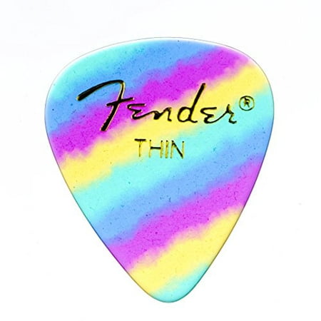 Fender 351 Shape Graphic Picks (12 Pack) for electric guitar, acoustic guitar, mandolin, and (Best Picks To Use For Bass Guitar)