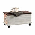 thumbnail image 1 of Sauder® Eden Rue Collection Rolling Chest, White Plank with Spiced Mahogany accent, 419590, 1 of 4