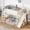Beige, variant on HICOMILA Full Loft Bed with Wardrobe, Shelves and Slide