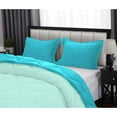 thumbnail image 5 of DNG Creations 3 Piece Reversible Diamond Pattern Comforter ( Aqua-Blue/Turquoise Blue Colour ) 550 GSM All - Season 100% Egyptian Cotton, 800 TC - Oversized King - Size, 5 of 7