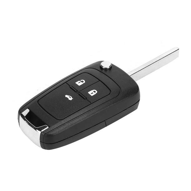 Carcasa para llave de coche de 3 botones, carcasa para mando a distancia, repuesto apto para tipo botón blanco Opel