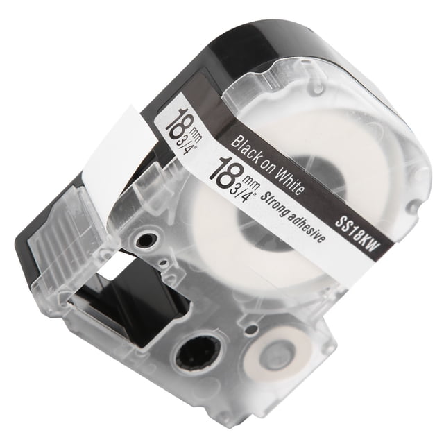 Peahefy Labeling Machine Accessories,Label Maker Tape 18mm PET Water‑Proof Labeling Tape For Label Printer/KingJim Label Machine,Label Maker Tape
