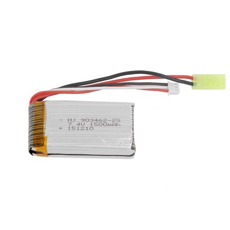 7.4V 1500mAh Rechargeable Lithium Polymer Lipo Battery 