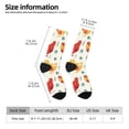 thumbnail image 2 of Cauagu Flower Chicken Print Crew Socks for Women and Men,Adult Athletic Running Socks 1-Pair Sports Socks Work Gear Socks with Moisture Wicking, 2 of 6