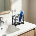 thumbnail image 6 of Metal Wire Toothbrush Holder for Bathroom, Multi-slot Organizer for Toothpaste and Toothbrush, Countertop Storage for Vanity, Home Washroom, Topliu, 6 of 6