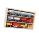thumbnail image 2 of Juego de juguetes de tren de madera, vagones de tren, juguetes navideños, tren de juguete interactivo Montessori Estilo A, 2 of 9
