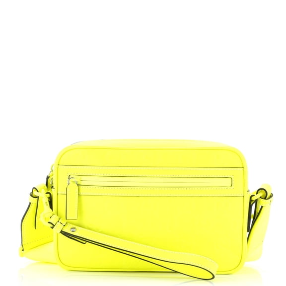 Pre-Owned Front Zip Crossbody Bag GG Rubber Effect Leather Small By Rebag