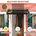 thumbnail image 4 of Yescom 39"X29" Window Awning Door Canopy Polycarbonate Anti-UV30+ Cover Outdoor Rain Snow Protection Patio Brown Board, 4 of 9