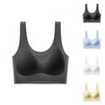 thumbnail image 5 of Xfvqtps Wireless Bras for Women No Underwire Seamless Standard Strap Breathable Daily Bras for Everyday White, 5 of 5