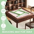 thumbnail image 3 of American Mahjong Mat with Rules, 31" Square Non-Slip Rubber Table Cover, Silent Noise-Reducing Gaming Mat for Mahjong, Card Games, Dominoes, Easy Storage Roll-Up Design, 3 of 9