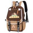 thumbnail image 3 of Mochila Capybara para Niñas Bolsas Con Chicas (marrón 04), 3 of 9