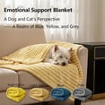 thumbnail image 3 of Emotional Support Blanket Yellow, Security Blanket, Calming Dog Blanket, Rabbit Hair Plush, Designed for Pets, Soft and Comfortable for Indoors Sofa, Kennel&nbsp;(Blue,70*100cm), 3 of 8
