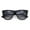 Black - Smoke, variant on Iconic Oversize Retro Horn Rim Hipster Fashion Plastic Sunglasses Peach - Brown