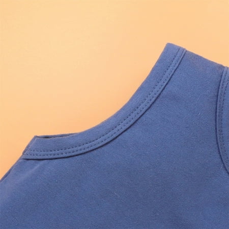 

Aayomet Baby Boy Onesies unisex-baby Long Sleeve Cotton Onesie Bodysuits Dark Blue 6-9Months