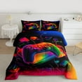 thumbnail image 2 of Homewish Female Men Women Video Game Bedding Comforter Set 2pcs,Ombre Gamer Twin Comforter Sets Microfiber,Abstract Gradient Gamepads Breathable Bedding Set,Ultra Soft Home Decor,Reversible, 2 of 8