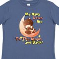 thumbnail image 4 of Inktastic My Nana Loves Me to the Moon and Back Boys or Girls Toddler T-Shirt, 4 of 5