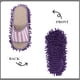 thumbnail image 3 of unbranded 1Par Cubre Para Limpiar Pisos Con Mopas Y A Rayas, 3 of 6