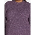 thumbnail image 4 of Terra & Sky Women’s Plus Size Mock Neck Chenille Sweater, Sizes 0X-5X, 4 of 5