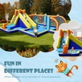 thumbnail image 4 of Costway Giant Soccer-Themed Inflatable Water Slide Bouncer with Splash Pool Without Blower for Toddler, Bouncy Water Park, 4 of 8
