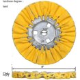 thumbnail image 5 of Airway Buffing Wheel Kit 4 Piece Kit (1 Pcs White & 1 Pcs Orange & 1 Pcs Blue & 1 Pcs Yellow) 8" In Diameter 5/8" In Arbor Hole 12 Ply For Angle Grind, 5 of 5