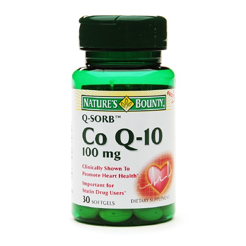 Natures Bounty QSorb Coenzyme Q10 100 Mg Softgels 30 Ea