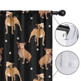 thumbnail image 4 of Blackout Kids Curtains,Pitbull Dog and Footprint Childrens Insulated Curtains Set Of 2,Bedroom Essentials,Toddler Room Decor 52x84in(132x213cm), 4 of 4