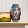 thumbnail image 2 of MUKTIVE Eagle Urn for Ashes Adult Male & Women - Grey Funeral & Burial Urns for Adults - Cremains Ash Holder - Remembrance Gift for Loss for Husband - 10 Inch, 2 of 6